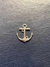 Silver Metal Navy Ink Jewelry Necklace Pendant