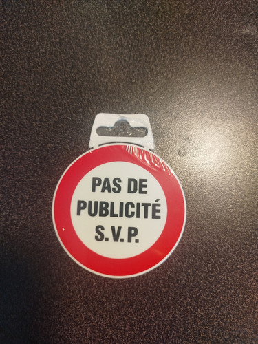Plaque pvc autocollante - plaque, –