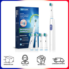 Brosse Dents électrique rechargeable Adulte Enfant Capteur de Pression 5 Modes