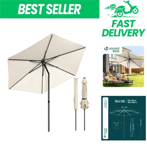 Parasol jardin inclinable - de,