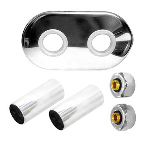 Chrome métal collier - métal, pex
