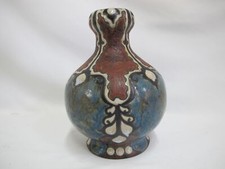 Rare LEF BODART Delft Porcelyn Fles ART DECO Stoneware Crystallized Glaze VASE
