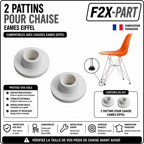Patins blancs pour chaise - patins,