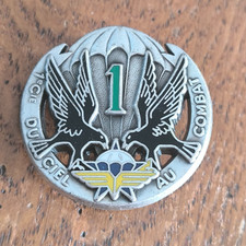 Insigne 1° Cie  1° RCP Régiment Chasseurs Parachutistes / Fraisse Paris /DD10
