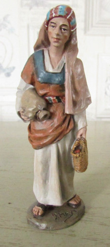 Personnage crèche bergère - personnage,
