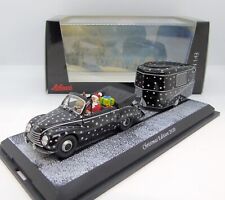 GC1968 SCHUCO / DKW 3=6 + HYMER CUBA CARAVAN CHRISTMAS EDITION 2010 1/43