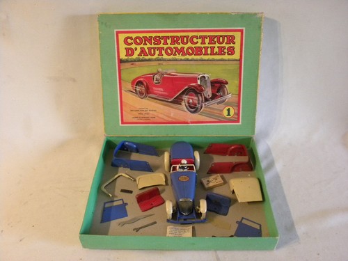 Jouet ancien tole coffret - jouet,