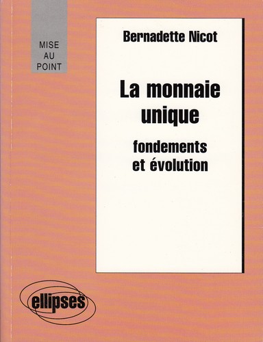 Nicot bernadette la monnaie - nicot,