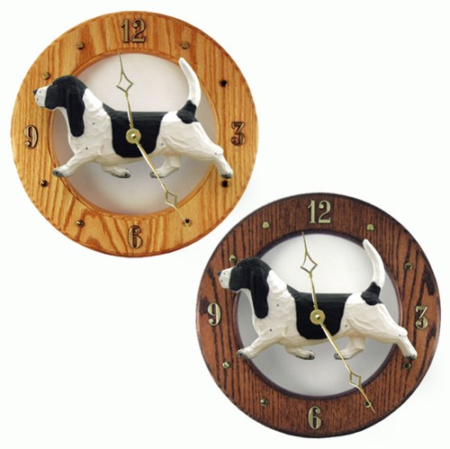 Horloge bois basset hound - horloge,