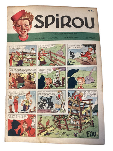 Ancienne revue spirou - spirou, vintage