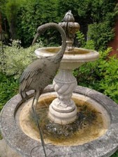 Héron shabby chic, tête