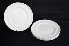 5 assiettes plates en faïence