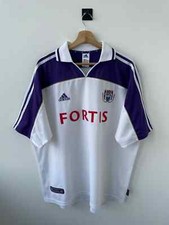 RSC ANDERLECHT 2000/2001 HOME FOOTBALL SOCCER SHIRT JERSEY CAMISETA ADIDAS sz XL