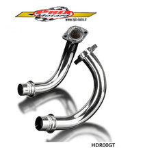 YAMAHA RD 400 1976/1977 PAIRE COLLECTEUR POT ECHAPPEMENT INOX NEUF