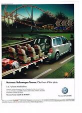 2007 VOLKSWAGEN TOURAN ADVERTISING ADVERTISEMENT 5-7 seats