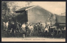 Old postcard Foucotte, garden expansion 