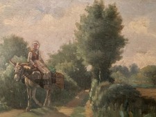 Belle Peinture Huile Bois