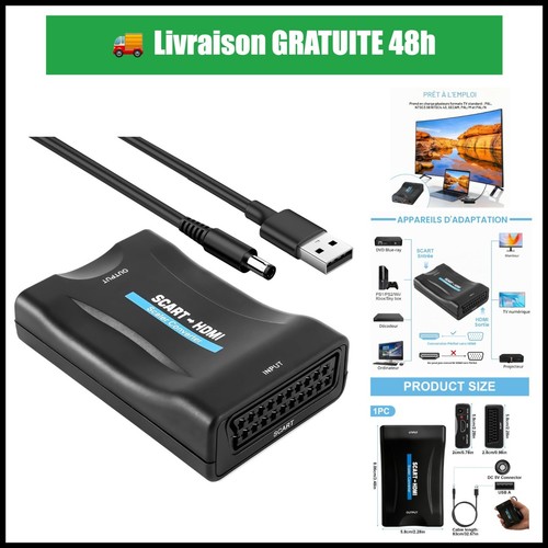 Adaptateur péritel vers hdmi - adaptateur,