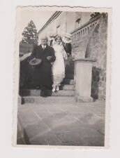 1932 Lenten Silver Snapshot Costume Paved Driveway Home Vintage