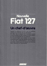 Catalogue Brochure Fiat 127 11/1981, Belgique en français