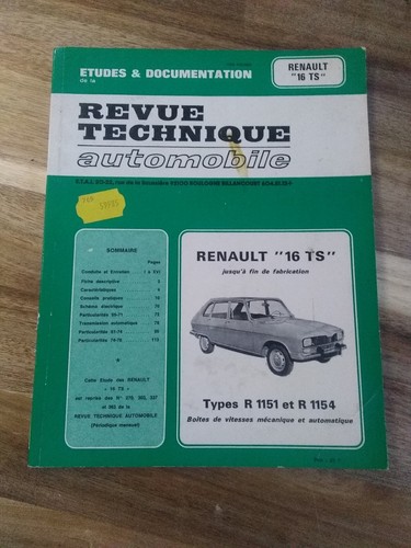 Revue technique renault - technique, 16
