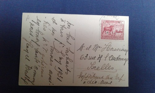 Carte postale ancienne congo - carte,