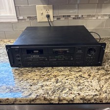 Carver Model TDR-2400 Double Auto-Reverse Cassette Deck - TURNS ON/SPINS! -READ-