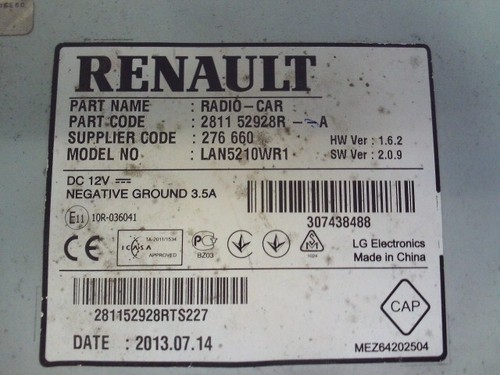 Autoradio recepteur renault - autoradio,