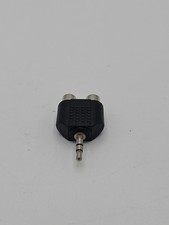 3.5mm Stereo Male to 2 RCA Female to 3.5 Jack Coupler Adapter 