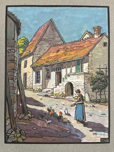 Belle aquarelle scène - belle, de