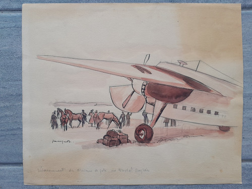 Dessin 19eme école française - dessin,