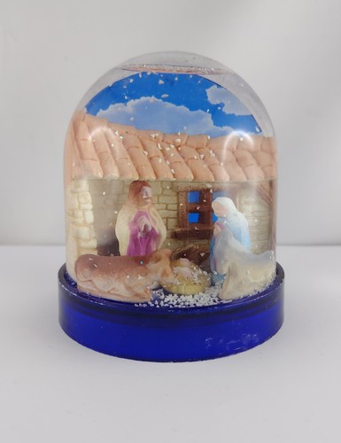 Boule neige crèche - à, étable