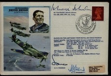 WW2 ace AVM Johnnie Johnson, O.C. Masirah, O.C. Salalah signed RAF cover