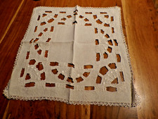 Linge ancien 1 Napperon lin