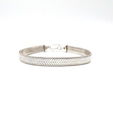 Bracelet en argent 925 21,5 cm massif 8,0 mm forme serpent bijoux modernes...