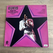 Elvis Presley Signed album Vinyl “Elvis Sings The hits” W COA Rare
