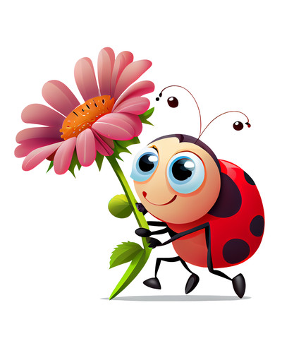 Autocollants coccinelle 9 - , x