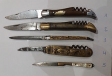 5 anciens couteaux de