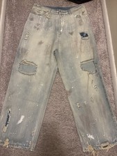 vetements Trashed Baggy Jeans