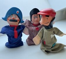 Antique Vintage Theatre GUIGNOL and Bandit Hand Puppets