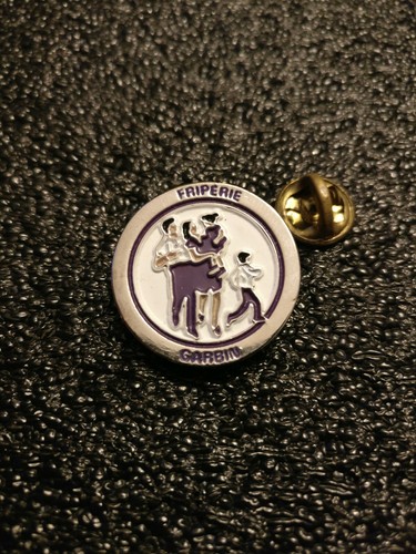 Pin rond friperie garbin - pin's,
