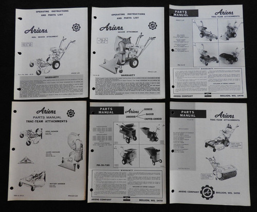 1964 1976 ariens talles - 1964-1976,