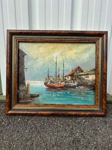 Tableau peinture huile - peinture, sur