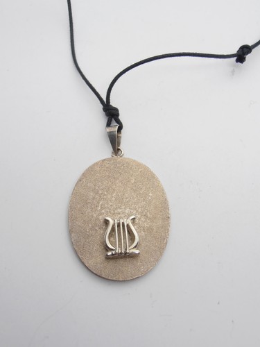 Cithare pendentif en argent - cithare,