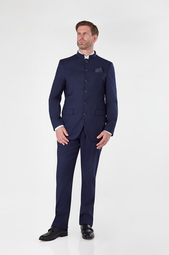 Hommes marine nehru veste - hommes,