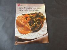 LIVRE DE RECETTES L.G POUR FOUR A MICRO-ONDES ET CONVECTION