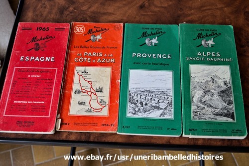 Lot anciens guides vert - anciens,