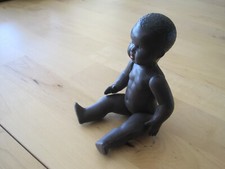 Rare Vintage Small Celluloid Black Doll Toy