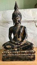 BOUDDHA THAÏ EN BOIS MASSIF