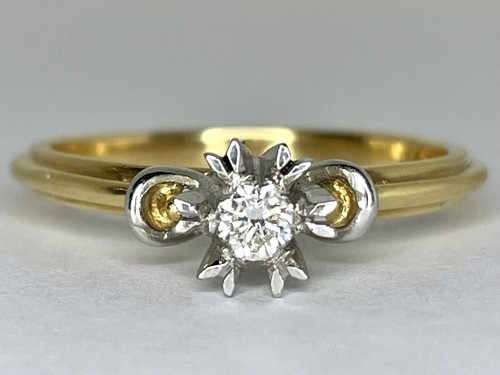Bague solitaire diamant style - bague,